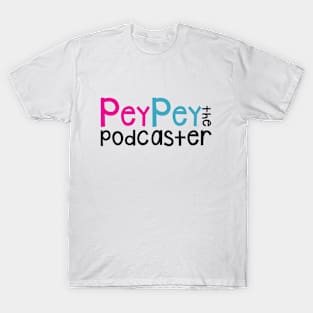 PeyPey Podcast Logo Black T-Shirt